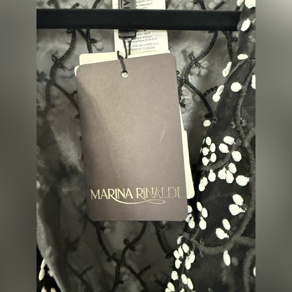 Marina Rinaldi Topazio Embroidered Overcoat NWT- 18 - Picture 6 of 13